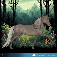 Horse Color:Silver Black 