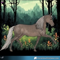 Horse Color:Silver Black 