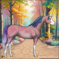 Horse Color:Watercolor Grullo Sabino Splash 