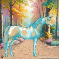 Horse Color:Thunderstruck Palomino Dun Tobiano 