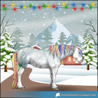 Horse Color:Painted Watercolor White Spotted Silver Brown Chinchilla Ice Dun Splash