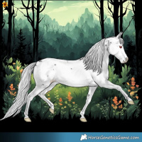 Horse Color:Silver Black Chinchilla Sabino Splash
