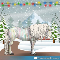 Horse Color:White Spotted Liver Chestnut Ice Pearl Mushroom Rabicano