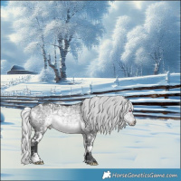 Horse Color:White Spotted Silver Brown Chinchilla Ice Dun 