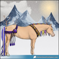 Horse Color:Painted Gold Champagne 