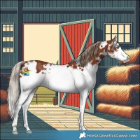 Horse Color:White Spotted Chestnut Splash 