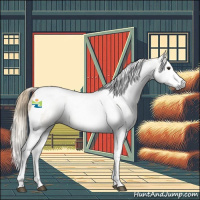 Horse Color:Gray Red Dun Splash Tobiano 