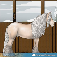 Horse Color:Silver Bay Pearl Mushroom 