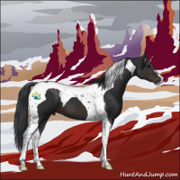 Horse Color:Brown Tobiano