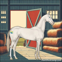 Horse Color:Smoky Creme Roan Dun 