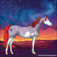 Horse Color:Painted Silver Grullo Roan Sabino Splash 