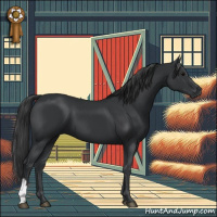 Horse Color:Black 