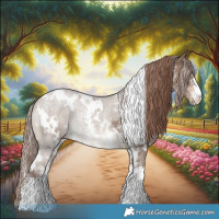Horse Color:White Spotted Liver Red Dun Sabino Rabicano 