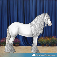 Horse Color:White Spotted Chocolate Palomino Snowcap 