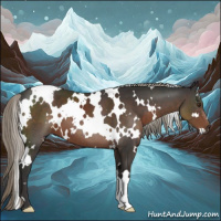 Horse Color:White Spotted Liver Chestnut Mushroom 