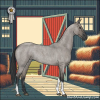 Horse Color:Grullo Roan Tobiano 