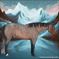 Horse Color:Brown Roan Mushroom Sabino Rabicano 