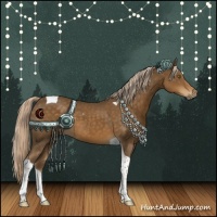 Horse Color:Chocolate Palomino Tobiano 