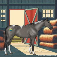 Horse Color:Grullo Roan Tobiano 