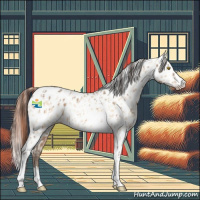Horse Color:Amber Champagne Sabino Tobiano Appaloosa  and Amber Champagne Dun Sabino Tobiano Appaloosa 