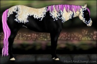 Horse Color:Painted White Spotted Silver Buckskin Ice 