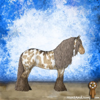 Horse Color:Chocolate Palomino Dun Near Leopard Brindle