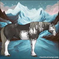 Horse Color:White Spotted Liver Chestnut Mushroom 