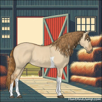 Horse Color:Red Dun Tobiano 
