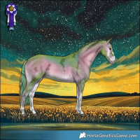 Horse Color:Painted Watercolor Liver Red Onyx Ice Brindle