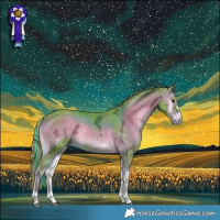Horse Color:Painted Watercolor Liver Red Onyx Ice Brindle