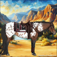 Horse Color:Bay Appaloosa
