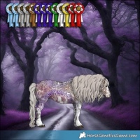 Horse Color:White Spotted Silver Brown Ice 