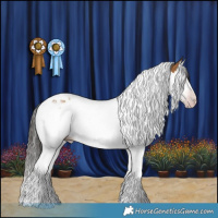 Horse Color:Gray Amber Champagne Splash Tobiano 
