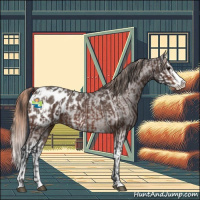 Horse Color:Bay Roan Sabino Splash Appaloosa  and Liver Red Roan Sabino Splash Appaloosa 