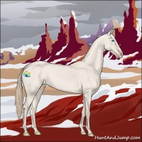 Horse Color:Smoky Creme Roan Dun 