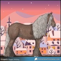 Horse Color:Silver Black 