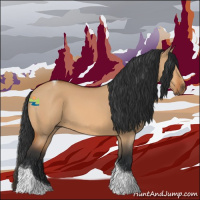 Horse Color:Bay Dun Tobiano 