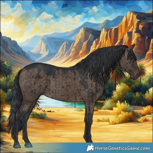 Horse Color:Brown Dun Brindle 
