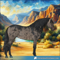 Horse Color:Brown Dun Brindle 