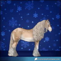 Horse Color:White Spotted Chocolate Palomino Pearl Tobiano
