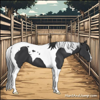 Horse Color:Black Tobiano 