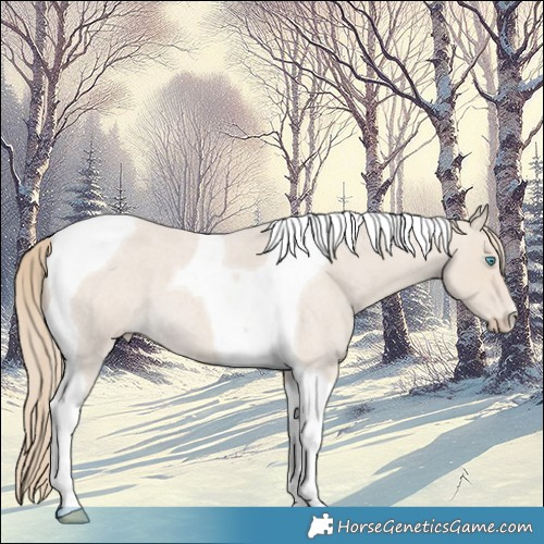 Horse Color:Smoky Creme Roan Tobiano 