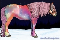 Horse Color:Watercolor White Spotted Liver Red Onyx Rabicano 