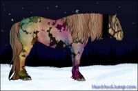 Horse Color:Void Plaid  White Spotted Liver Red Dun 