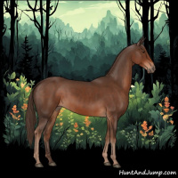 Horse Color:Liver Chestnut and Liver Chestnut Rabicano