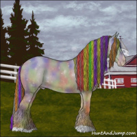 Horse Color:Painted Nacre Classic Champagne Dun