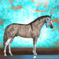 Horse Color:White Spotted Liver Red Dun Mushroom Brindle