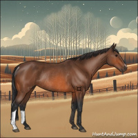 Horse Color:Bay Rabicano 