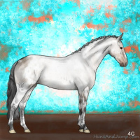 Horse Color:Brown Dun Mushroom Tobiano 