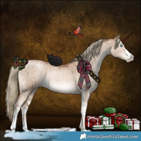 Horse Color:Liver Red Dun Pearl Mushroom Sabino Brindle 